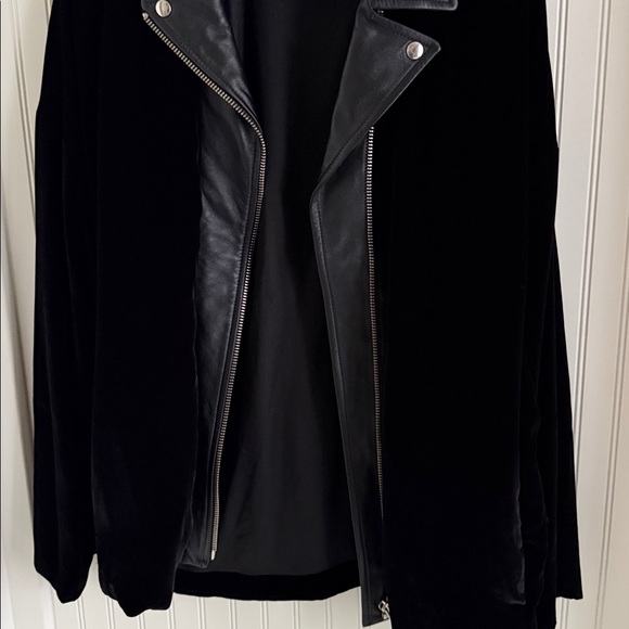 THE KOOPLES Black Biker Collar Kimono Jacket - Picture 7 of 12